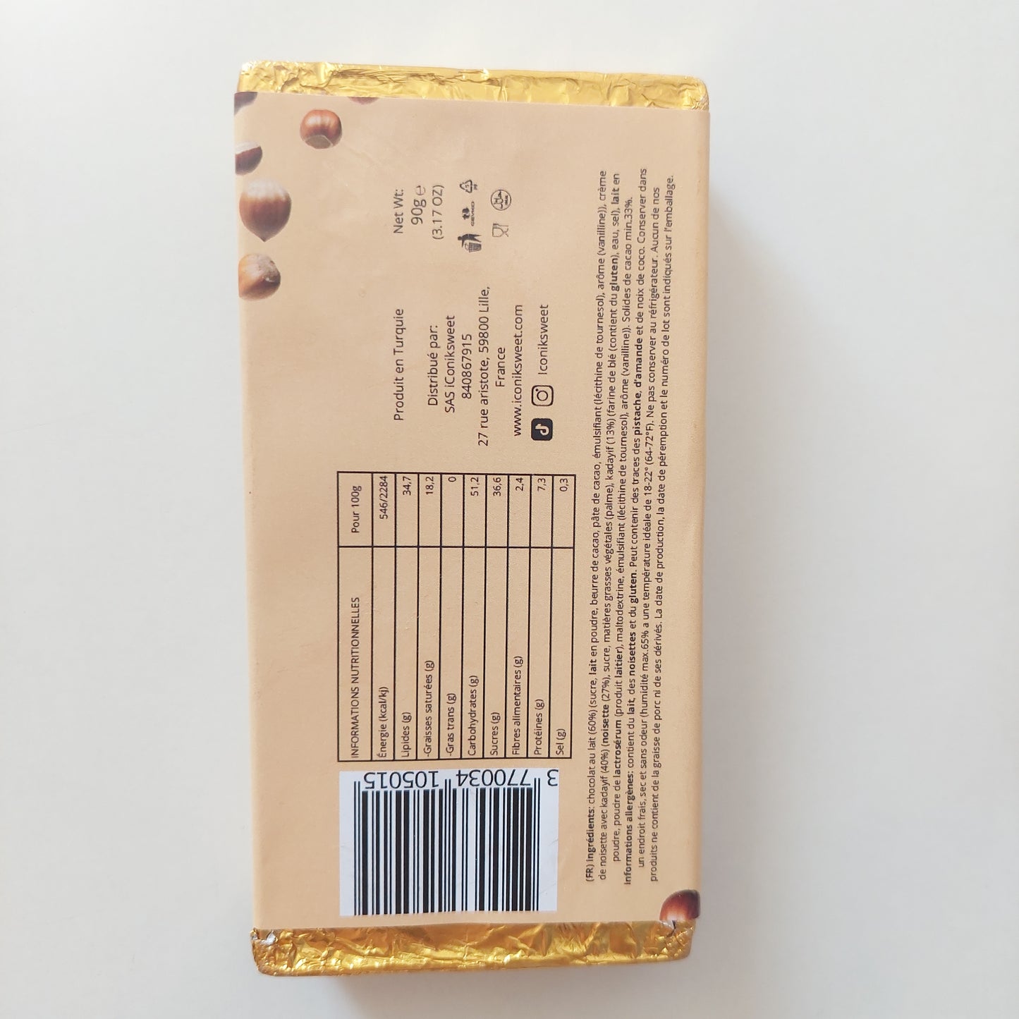 El Mordjene tablette chocolat 90g